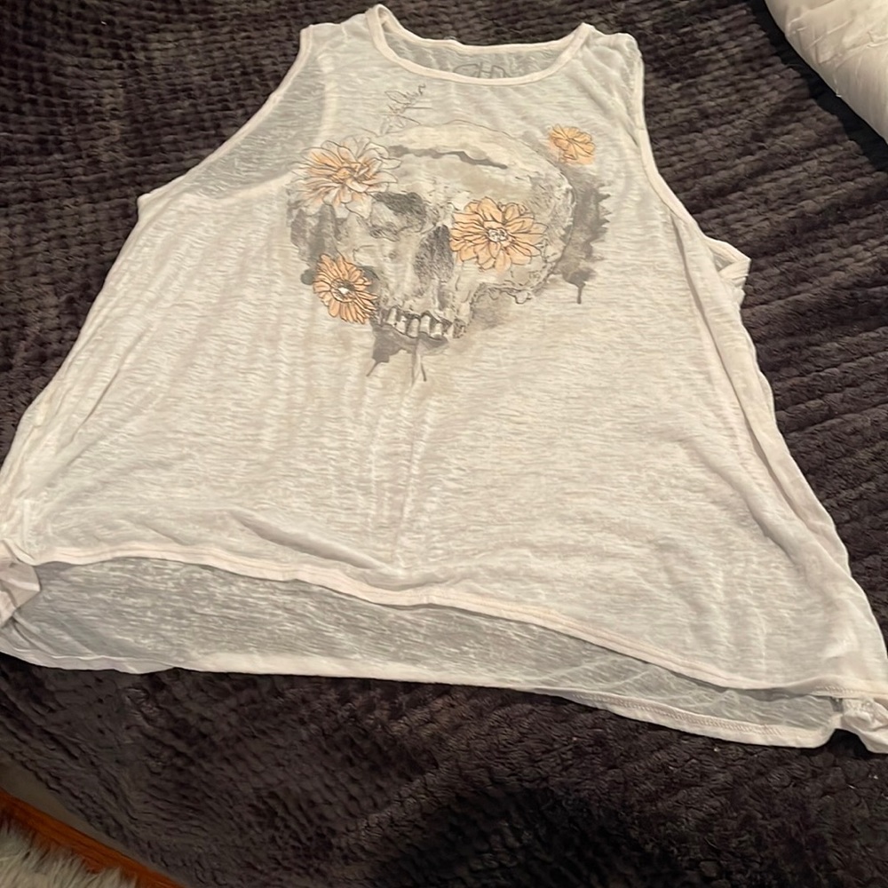 Chaser sheer tank top size M